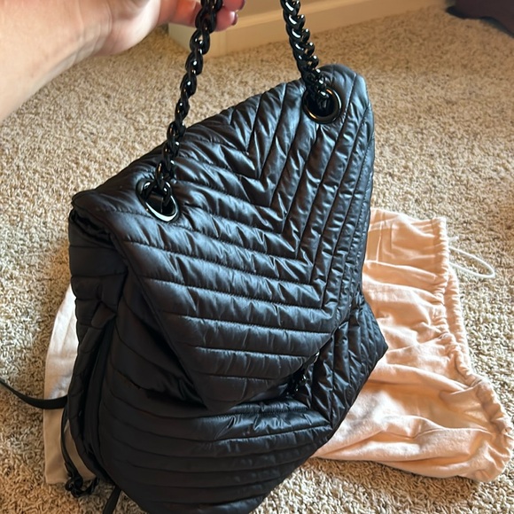 Rebecca Minkoff Edie Nylon Quilted Backpack – Black - Picture 6 of 12